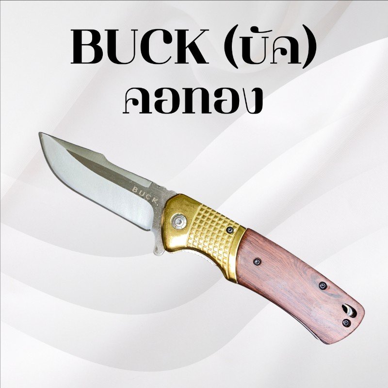 มีดพับBUCK คอทอง