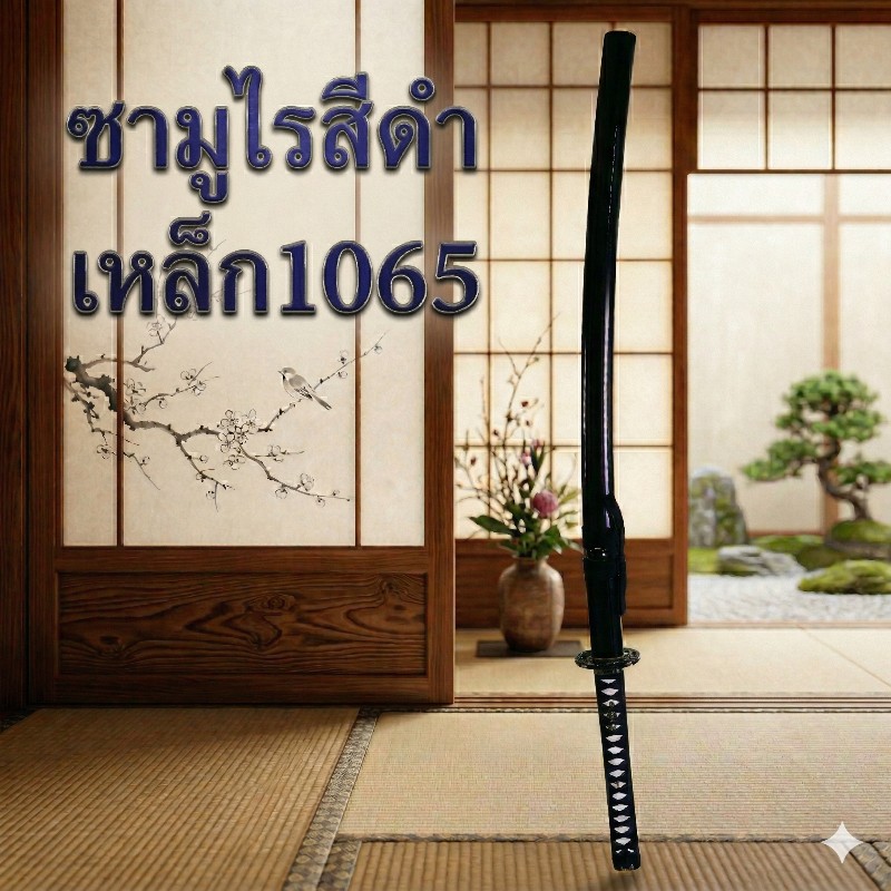 คาตานะ สีดำล้วน1065